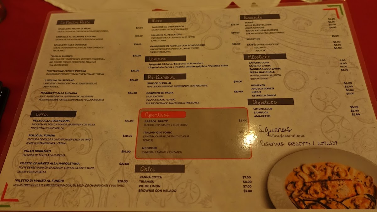 Menu Da Stefano Trattoria-8